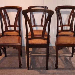 6 cadeiras Art Nouveau
