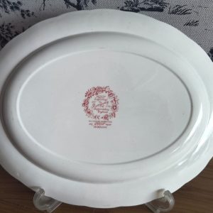 Travessa oval Ridgway Staffordshire porcelana