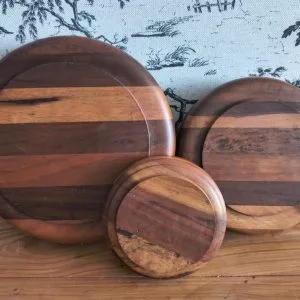 Conjunto de 3 bandejas anos 50/60