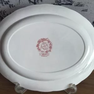 Travessa oval Ridgway Staffordshire porcelana